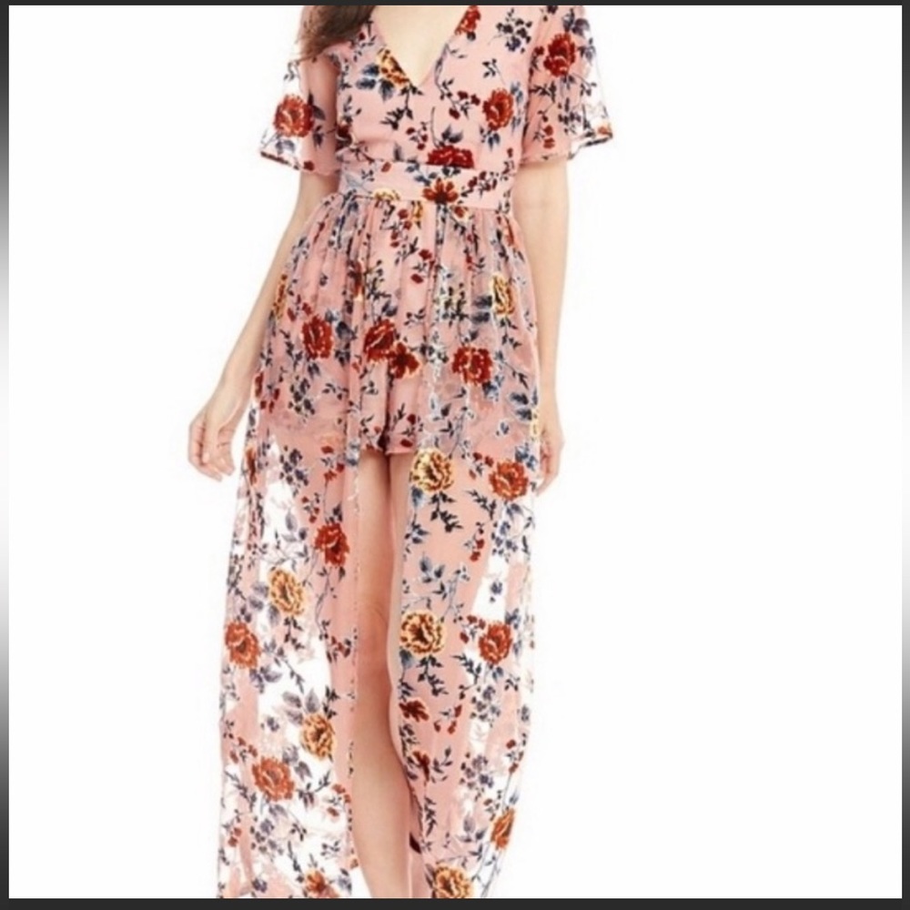 Socialite Pink Floral Romper - XS